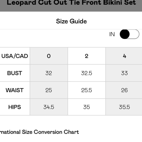 🖤🖤NWT-NASTY GAL Always Sunny Leopard Tie Bikini Set SZ 4 🖤🖤 - Picture 10 of 10